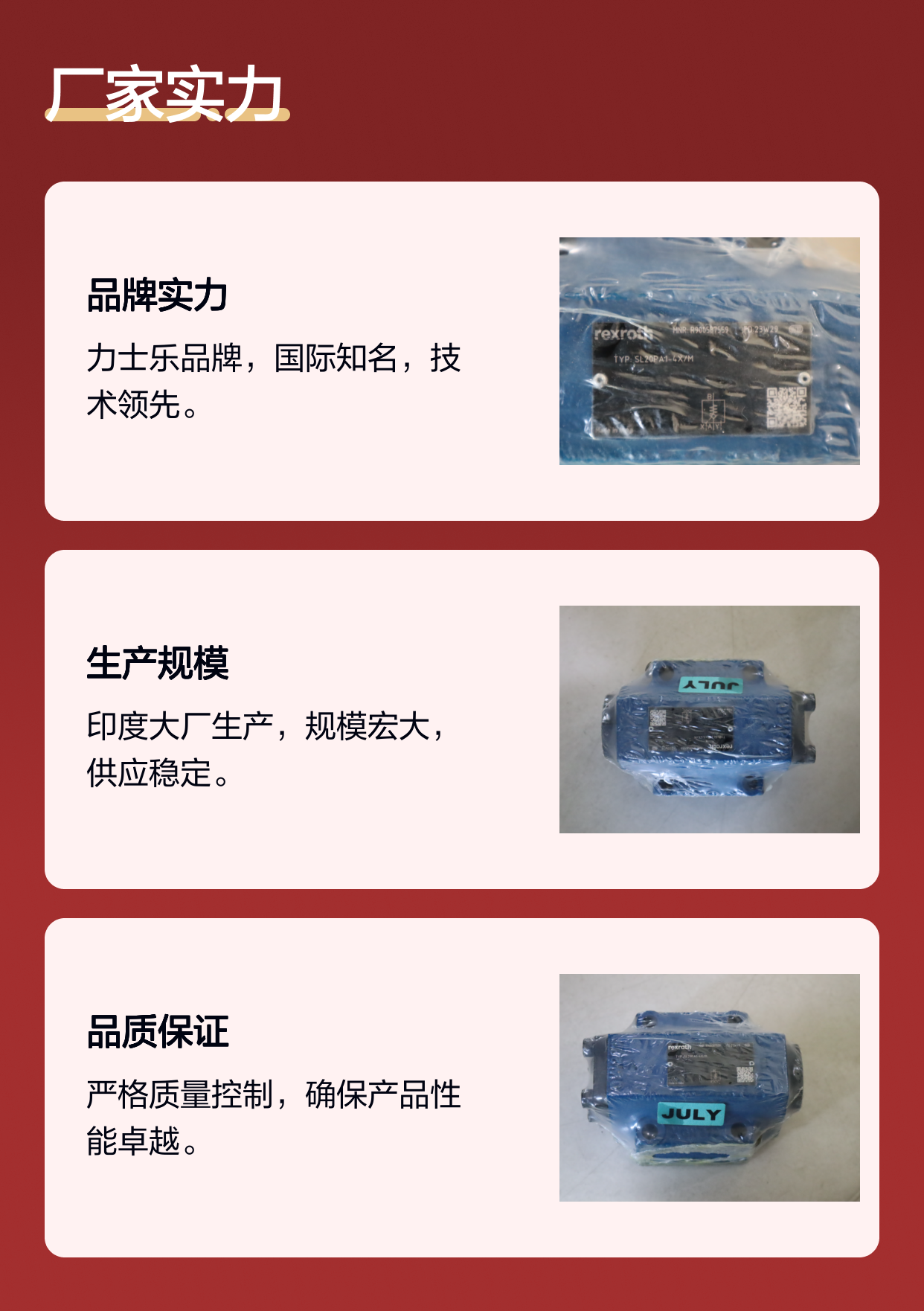 R900587559 SL20PA1-4X/M SL20PA1-42/M 力士乐REXROTH单向阀印度产