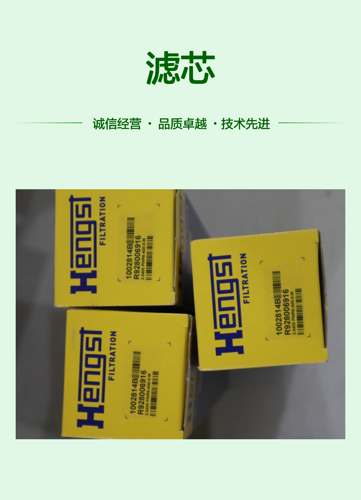 2.0400 PWR6-A00-0-M R928006916 1002814B 德国汉格斯特HENGST滤芯
