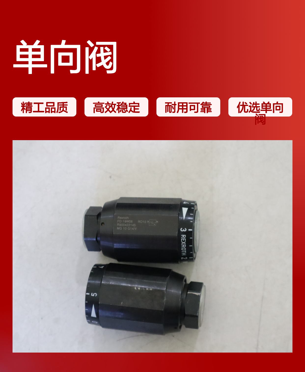 MG10G11/V MG10G12/V MG10G13/V R900422145 德国力士乐REXROTH单向阀