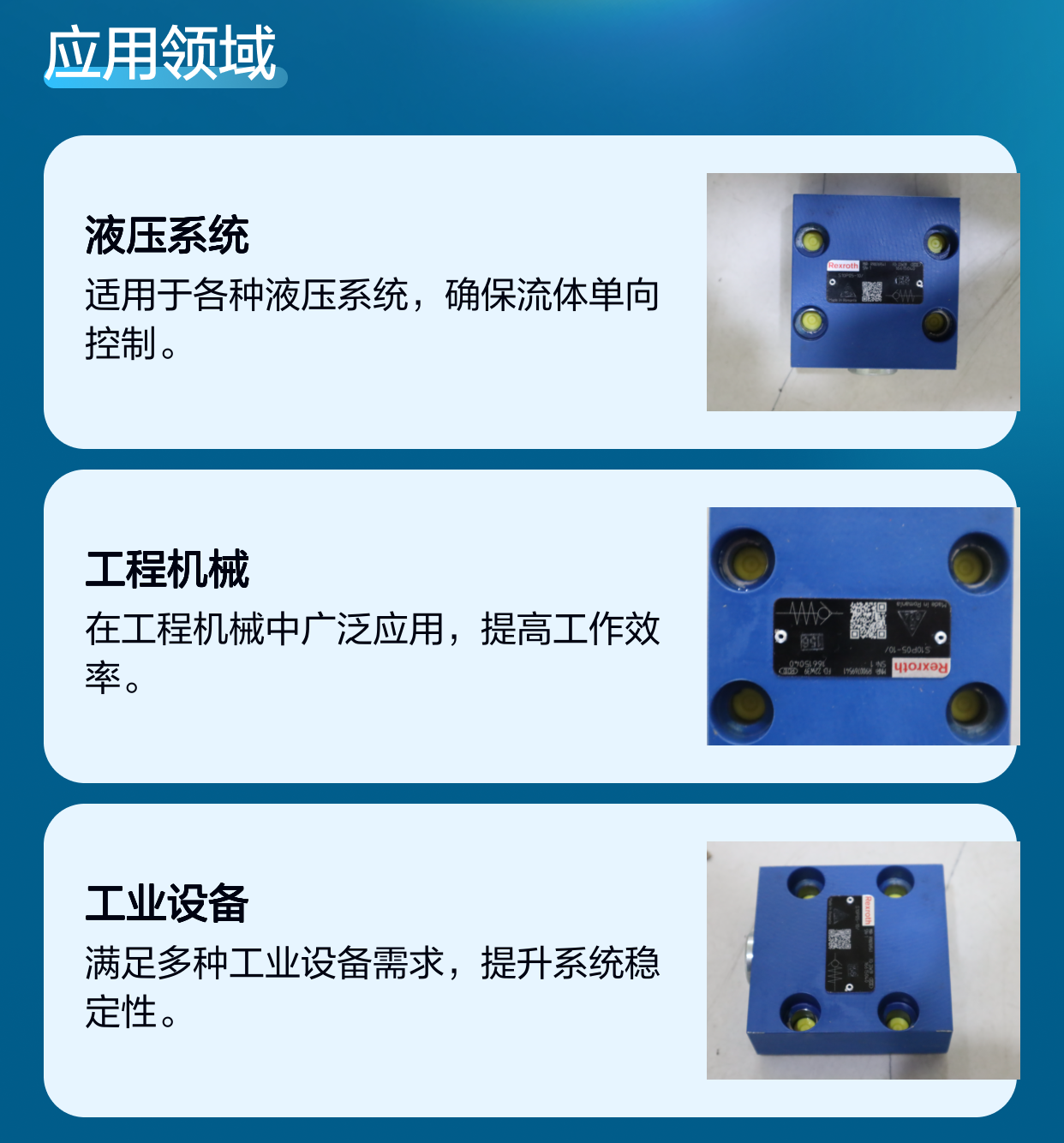 S10P05-10/ S10P05-1X/ S10P05-11/ R900769541 力士乐REXROTH单向阀