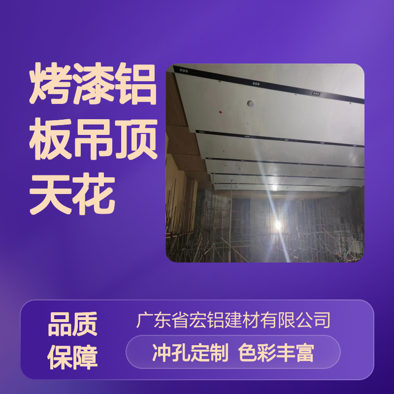 宏铝墙板彩色烤漆铝板吊顶天花 冲孔定制加工