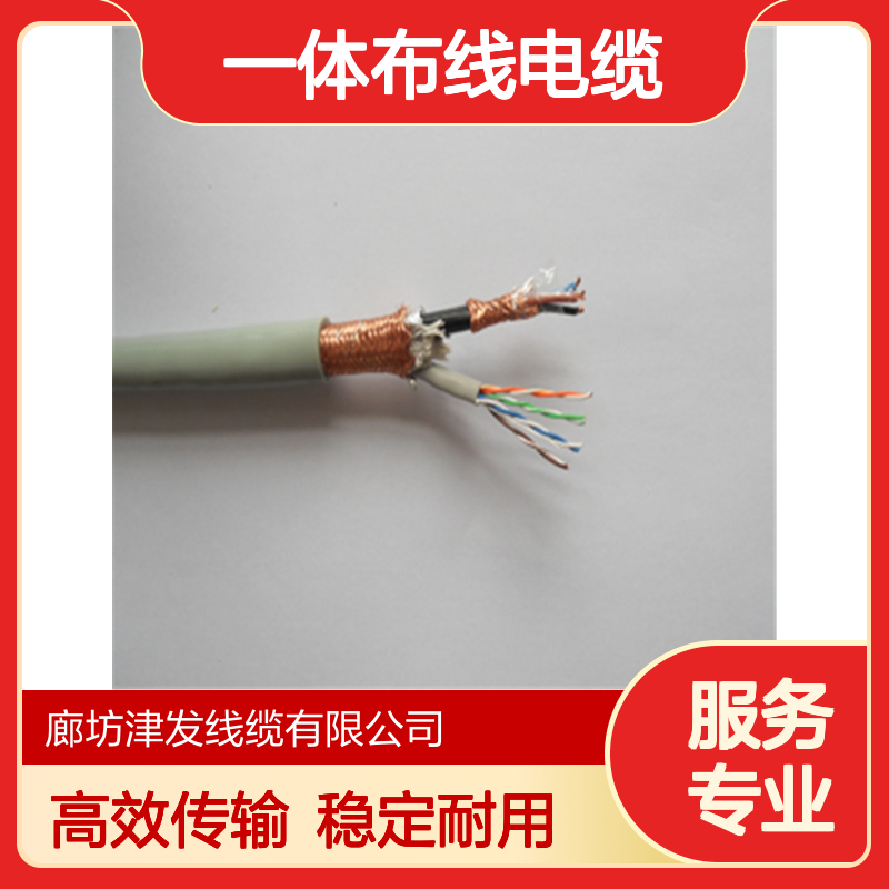 CAT-5E+RVV2*1网线电源线综合化一体布线电缆