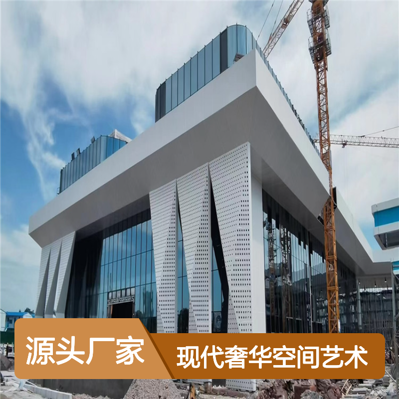 木纹色金属装饰的现代奢华空间艺术 表面涂层 户外粉