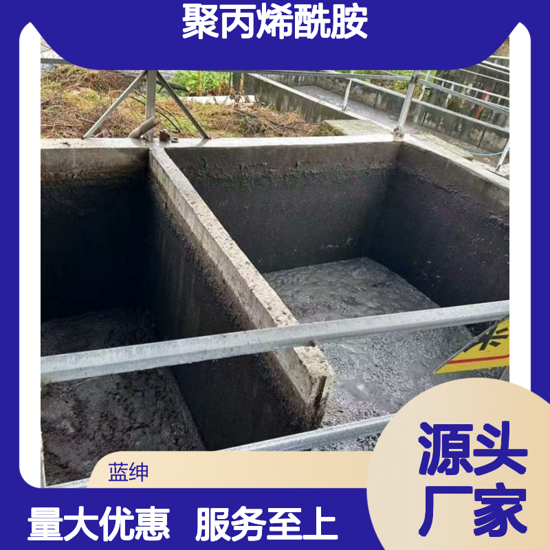 蓝绅环保聚丙烯酰胺 高效絮凝城市污水 腐蚀性小