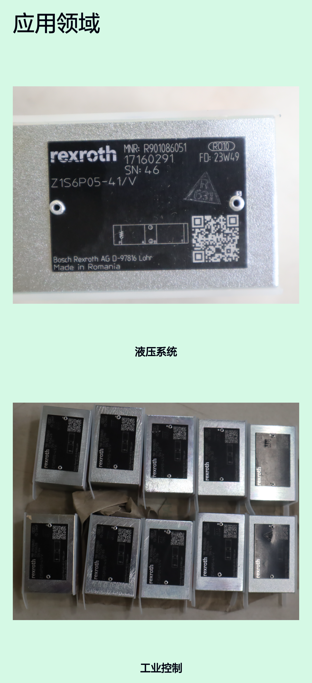 力士乐REXROTH进口液压阀Z1S6P05公称6cm铸铁材质