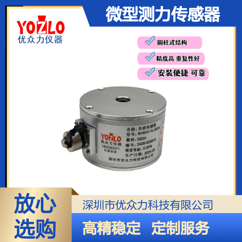 0.1级标准测力仪 BHSAL-YL-100N微型测力传感器