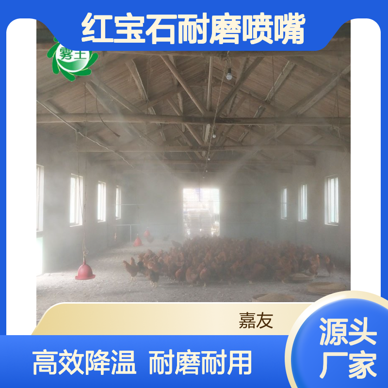 爽风 养殖场低噪音喷雾降温设备 红宝石耐磨喷嘴