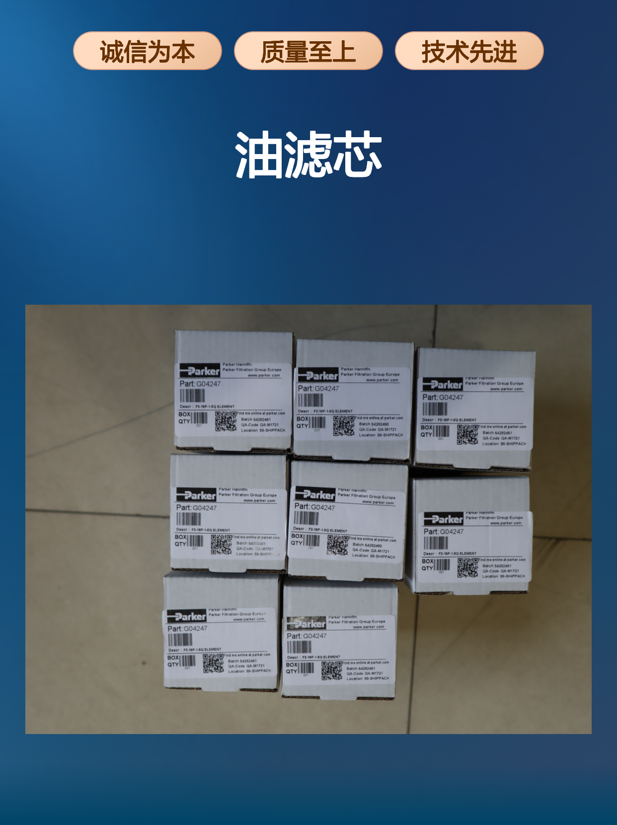 G04247 F3-18P-1-5Q ELEMENT 美国派克PARKER油滤芯