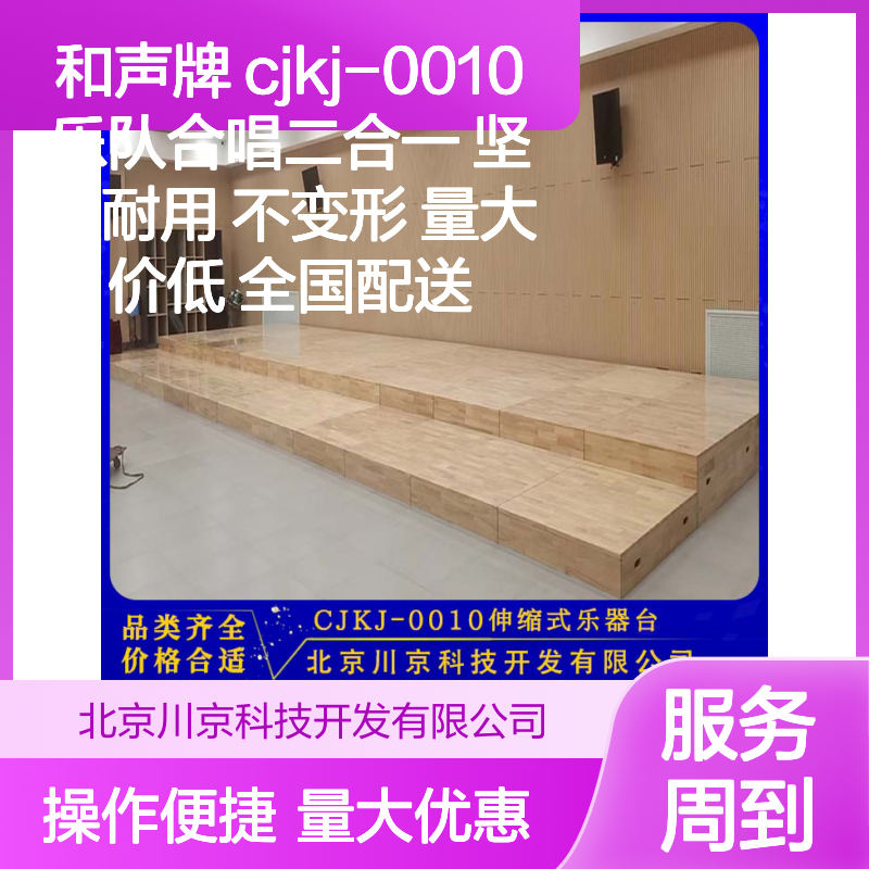 和声牌 cjkj-0010 乐队合唱二合一伸缩乐器台 坚固耐用 学校剧团适用