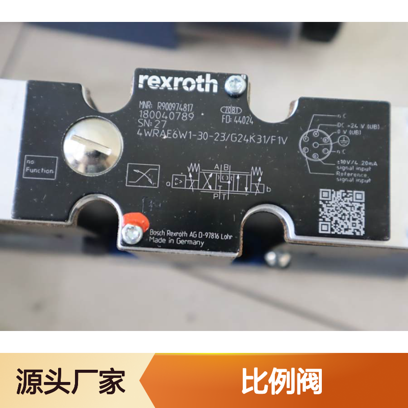 4WRAE6W1-30-2X/G24K31/F1V R900974817 德国产力士乐REXROTH比例阀
