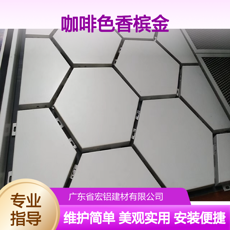 咖啡色香槟金铝板幕墙 轻质高强耐腐蚀 现代家居奢华之选