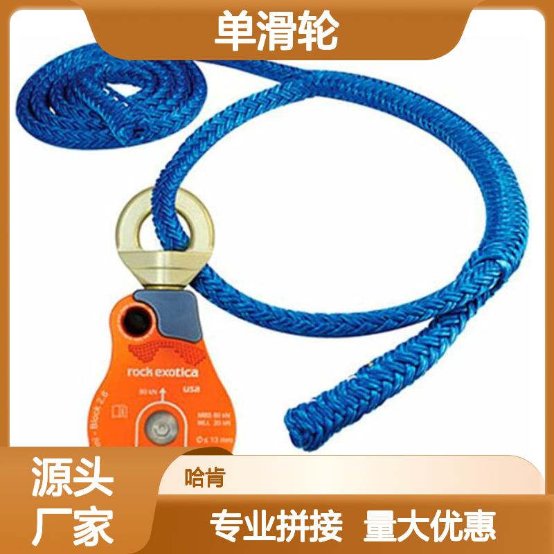 哈肯供应 ROPE Logic Rockblock 2.6英寸单滑轮 山岳救援