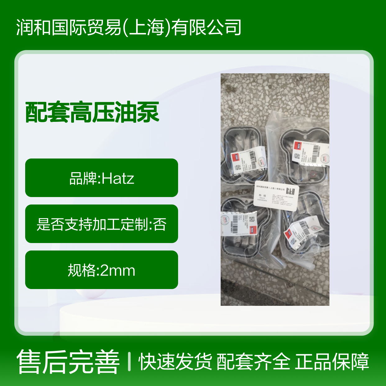 德国Hatz活塞缸套1D50S 配套高压油泵 1B30-6三滤 1D41S油泵配件