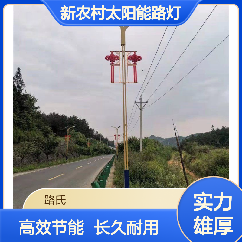 户外新农村太阳能路灯 带灯杆全套100W 5米6米高亮大功率LED道路灯