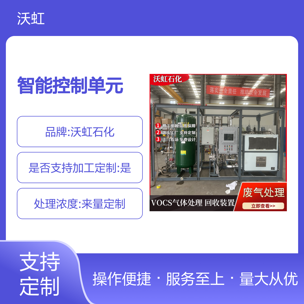 工业级VOCs废气处理系统 智能操控 膜法回收 品质可靠