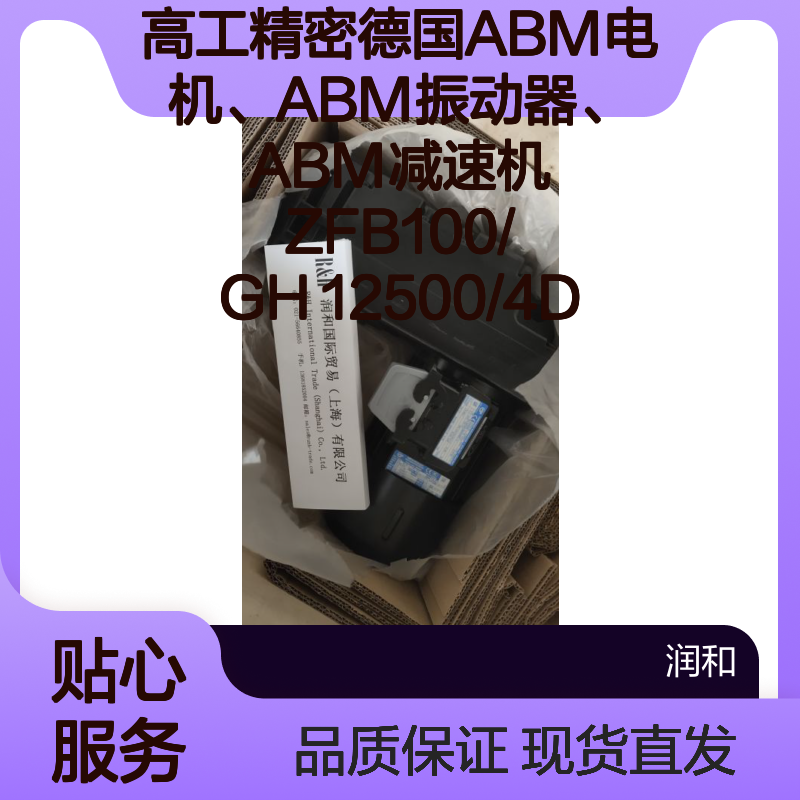高工精密德国ABM电机 ZFB100/GH 12500/4D 同步刹车振动电机