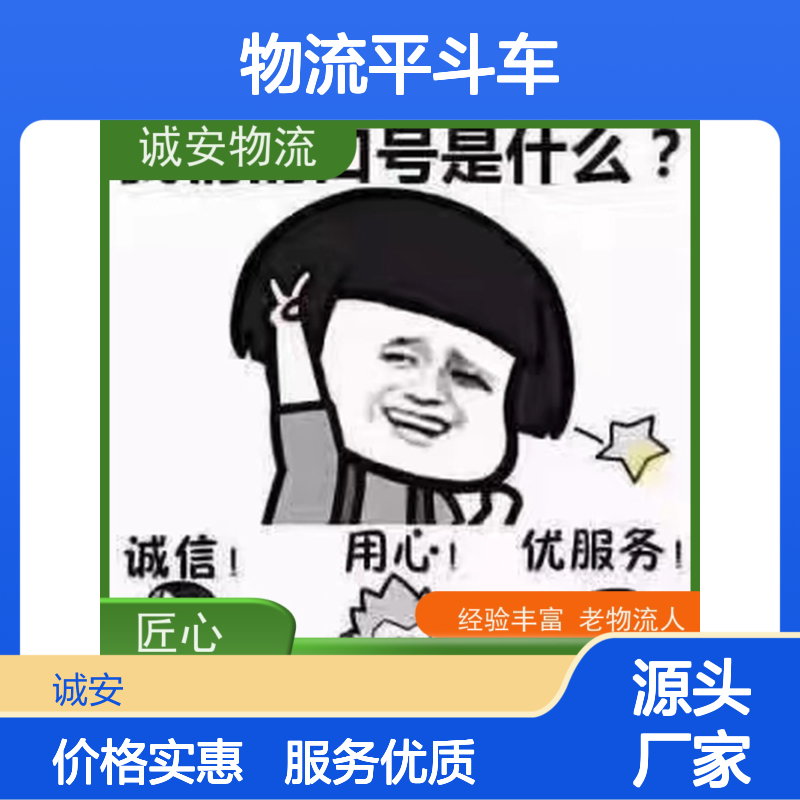 诚安物流平斗车佛山到香港专人跟单随时发车