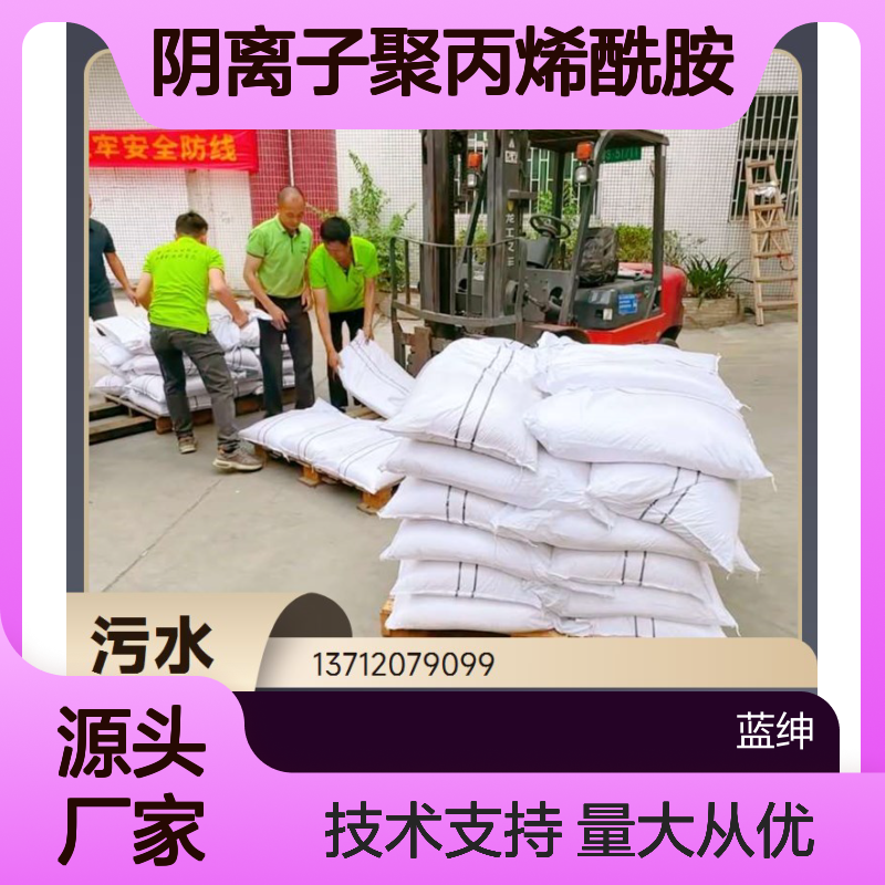 阴离子聚丙烯酰胺 高效污水处理剂 氨氮克星 化学稳定