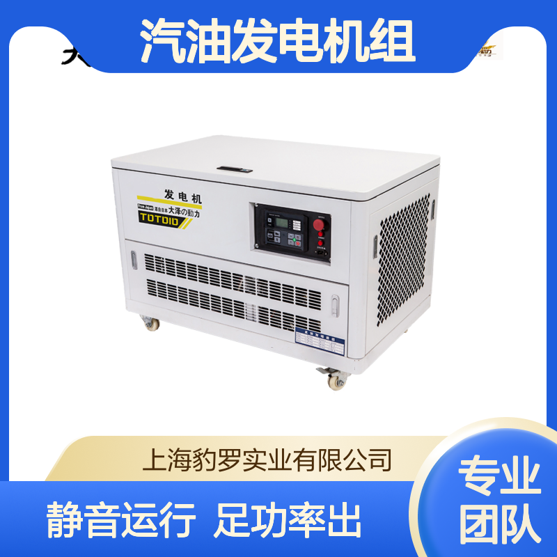 四缸水冷静音20kw汽油发电机组大泽动力 单三相220v 380v 足功率