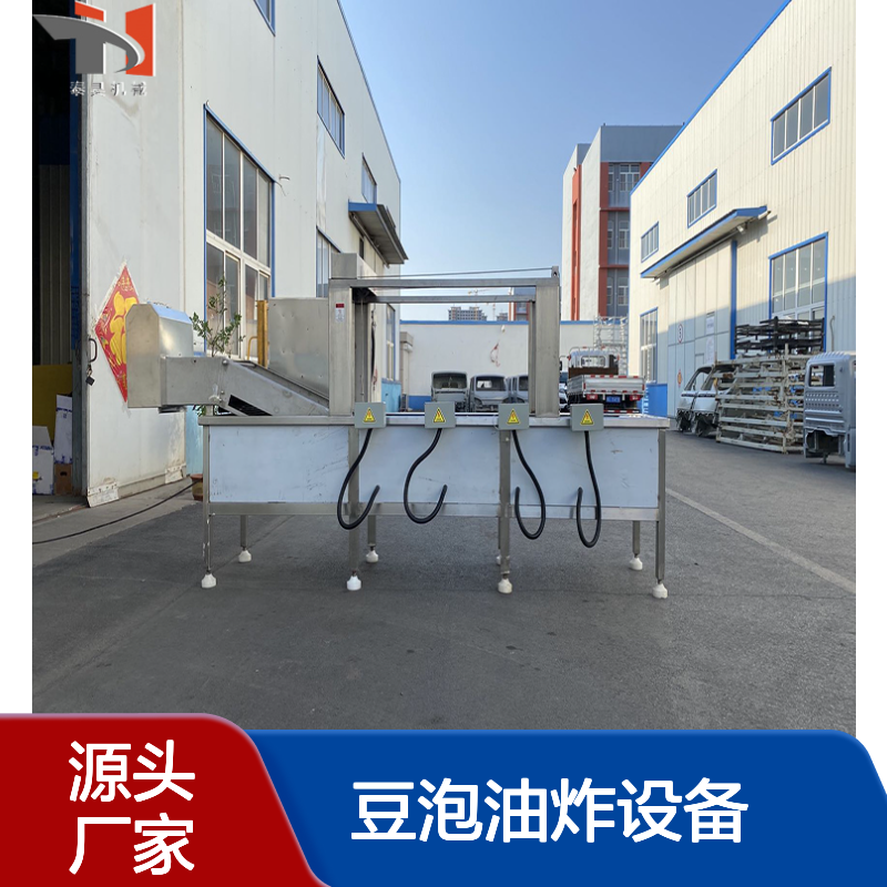 炸鱼油炸生产线 油水分离的小鱼仔油炸机 豆泡油炸设备 源头厂家
