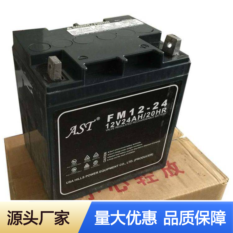 AST艾斯特铅酸免维护蓄电池12V65AH 适用医疗通讯光伏UPS