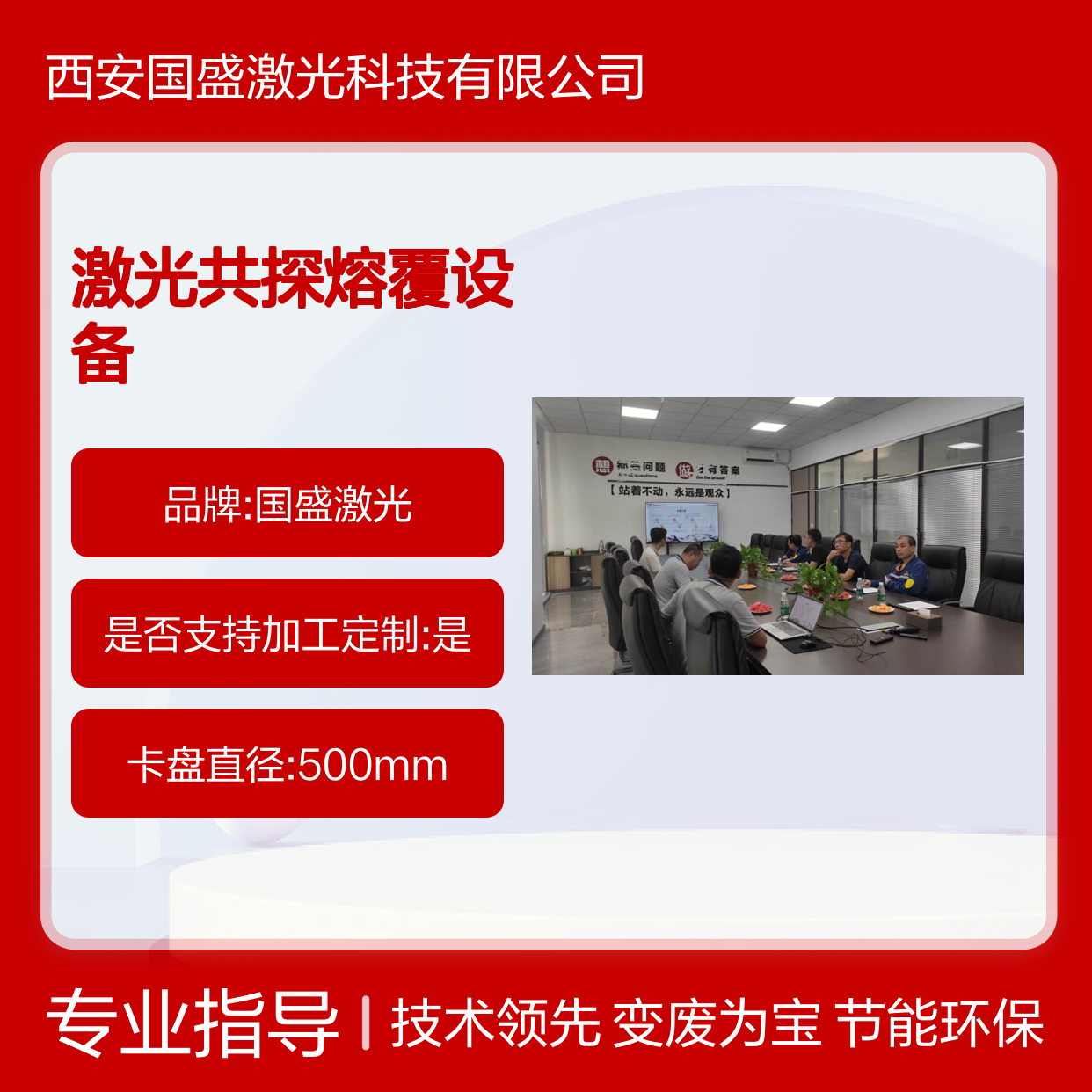 中钢集团重机马总一行莅临国盛激光共探熔覆设备合作新机遇