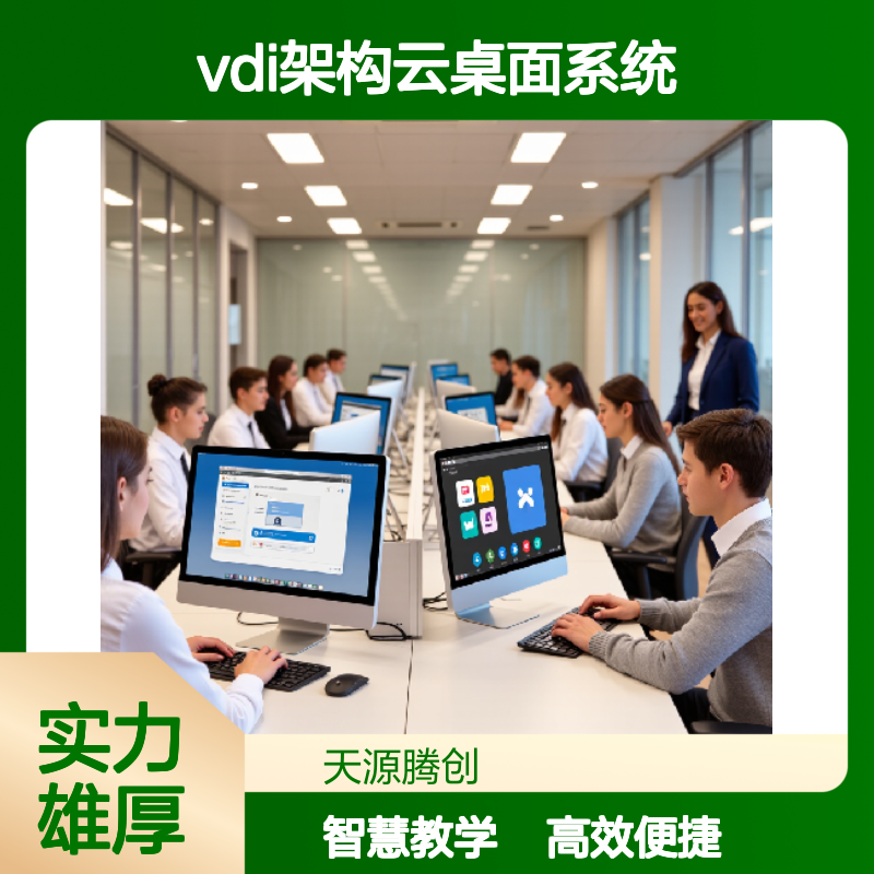 高校云教育平台 vdi架构云桌面系统 胖瘦客户机