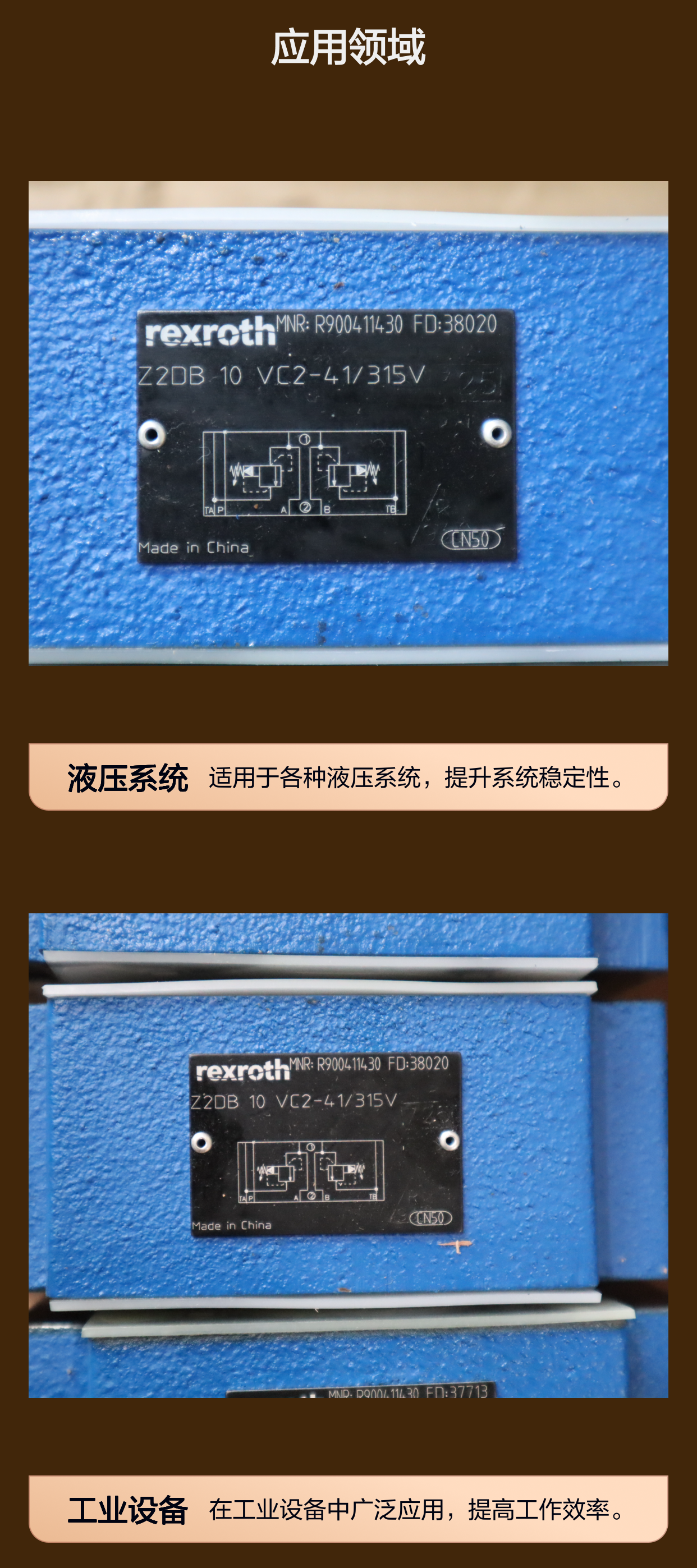 Z2DB10VC2-4X/315V R900411430 Z2DB10VC2-42/315V 力士乐REXROTH阀