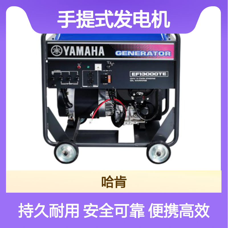 哈肯供应 品牌YAMAHA 型号EF13000TE 便携式手提式发电机