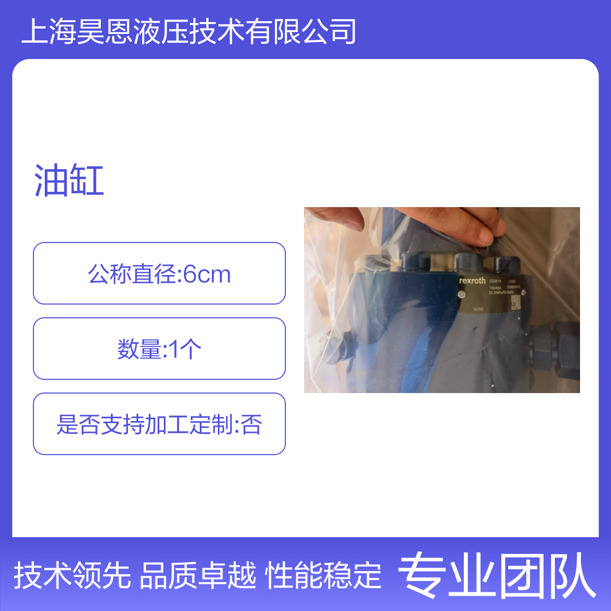 22088936 19046A BS.30MPa/RS.30MPa 90/50 德国力士乐REXROTH油缸
