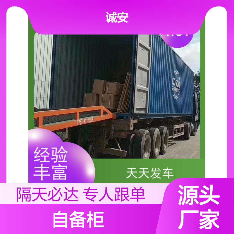 诚安物流40尺自备柜阳江到东莞专人跟单隔天到