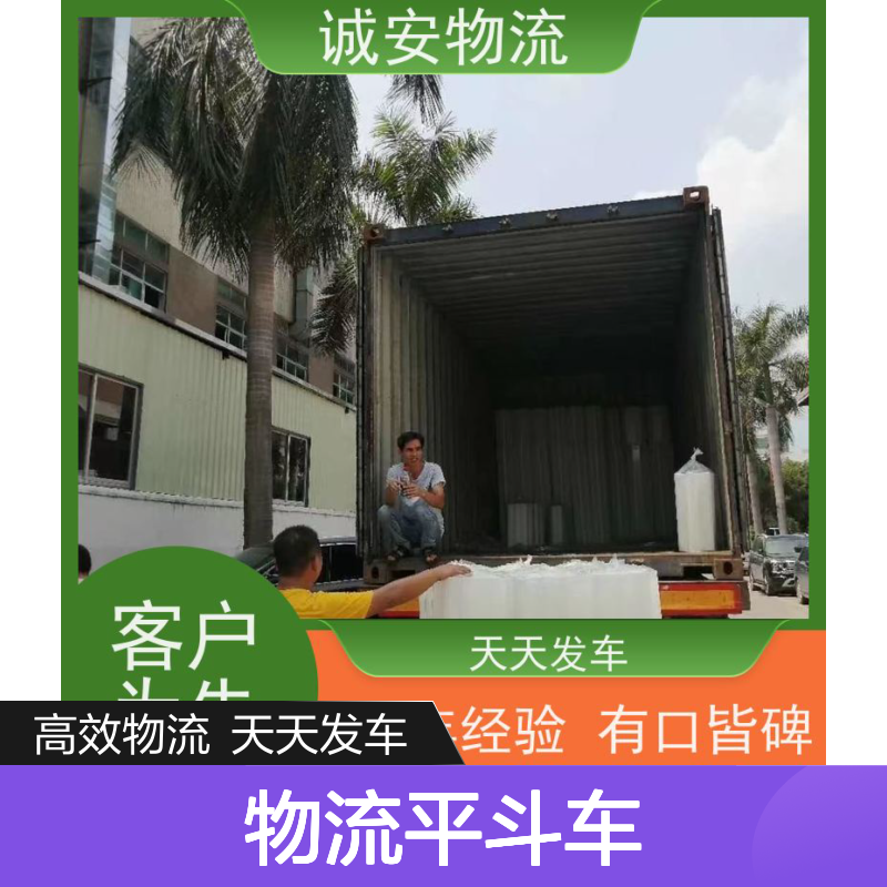 诚安物流平斗车河源到深圳一般贸易买单报关半天到