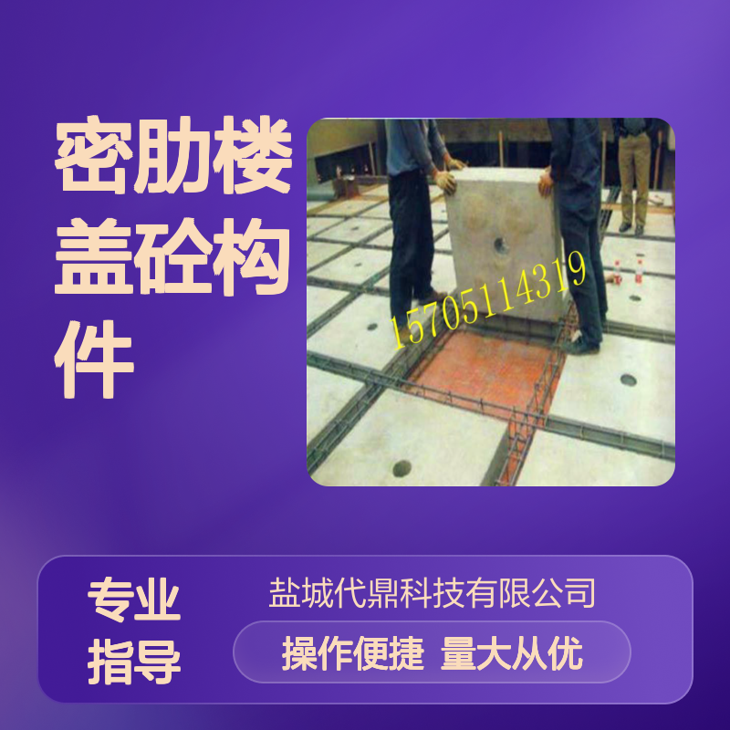 装配式密肋楼盖砼构件 大跨度高层建筑专用 现浇混凝土空心楼盖