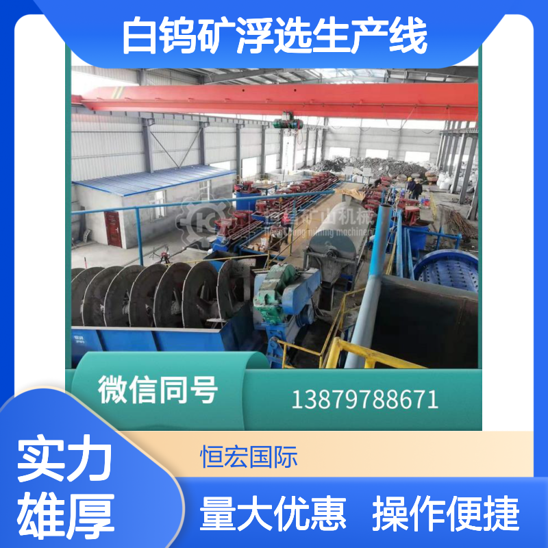 BF-8多槽式白钨矿浮选生产线 研磨高效 提升回收率专用选矿设备