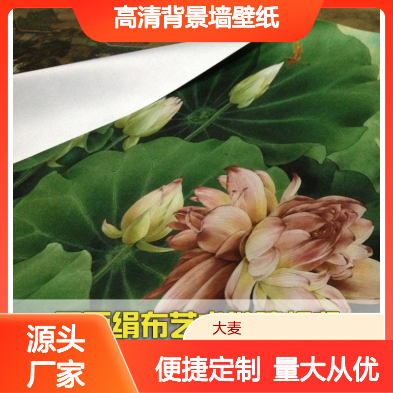 定制高清背景墙壁纸 楼盘样板房装饰油画布打印 微喷艺术壁画