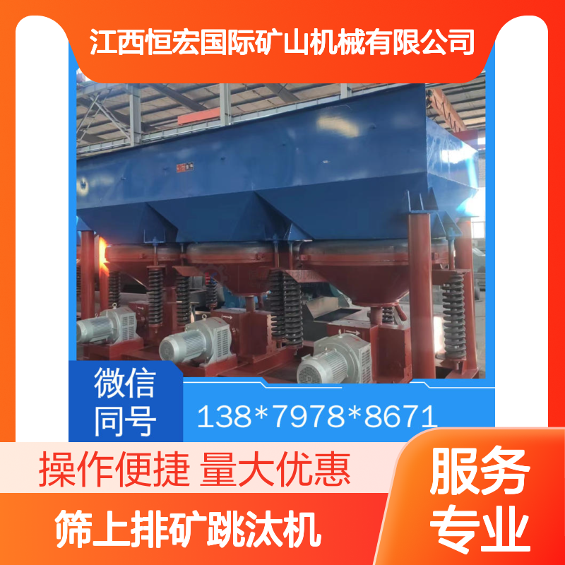 恒宏机械 筛上排矿跳汰机 单双动力设计 适用于金矿采选工艺