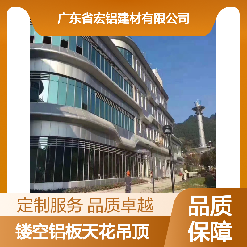 宏铝建材彩色烤漆艺术镂空铝板天花吊顶定制