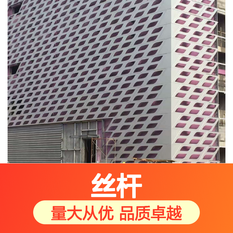 珠光闪映 铝合金丝杆 建筑外墙装饰理想之选 提升现代感