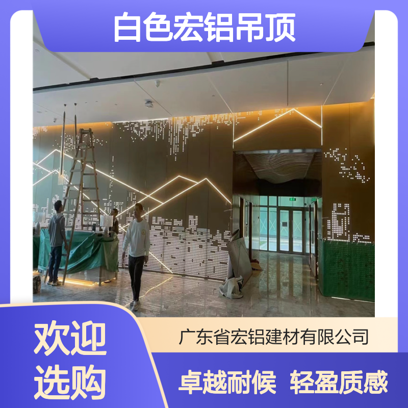 白色宏铝吊顶优雅现代家居空间的点睛之选 颜色 木纹色