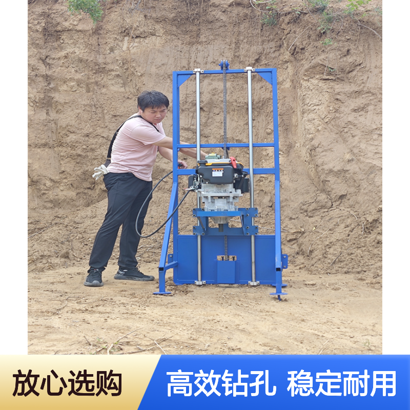 栽埋灌注螺旋挖孔机 小型电杆立柱打洞机10米线杆清孔机