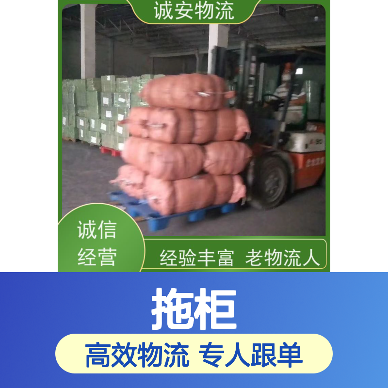 诚安物流45尺自备柜香港拖柜专人跟单次日到