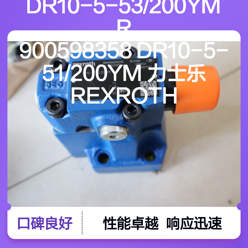 DR10-5-53/200YM 力士乐REXROTH液压阀 精准控制 高性能R900598358