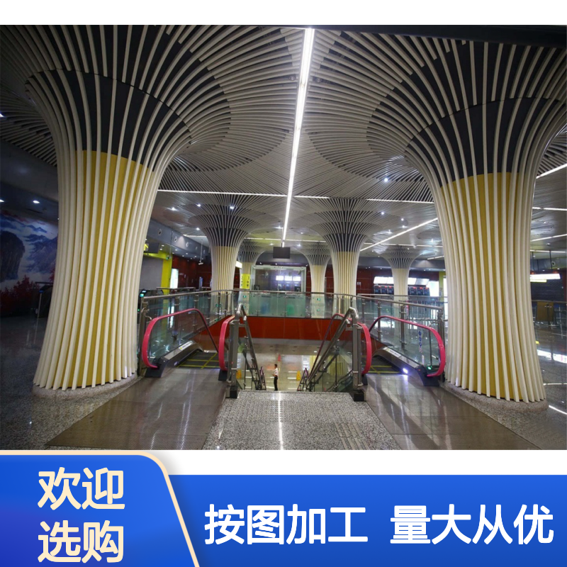 香槟色金属幕墙板 2厘铝单板 按图加工 商业建筑外墙装饰优选