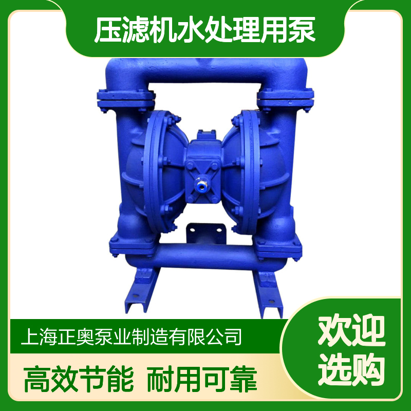 正奥 污水清水泵 压滤机水处理用泵 铸铁气动隔膜泵QBY5-50Z