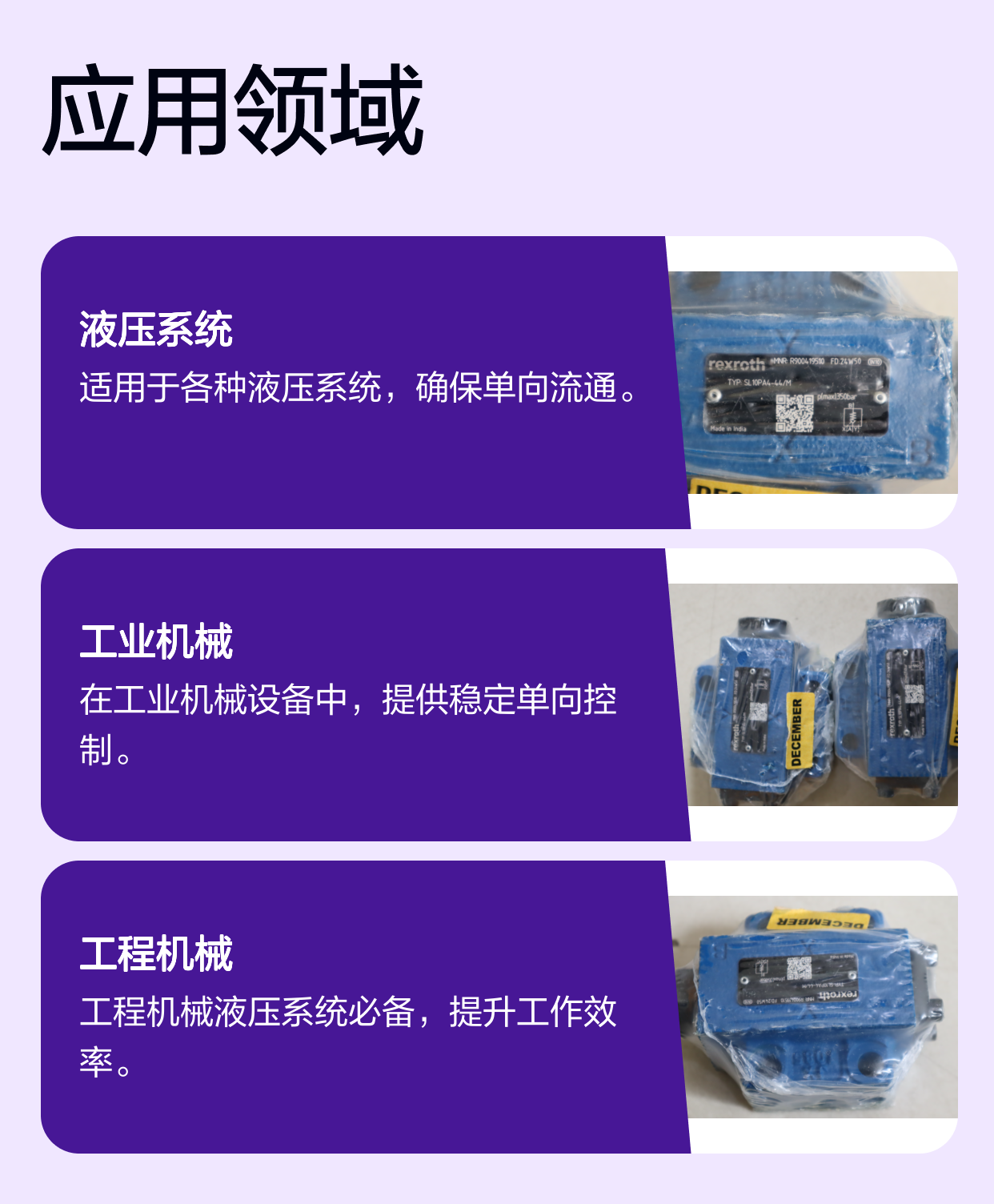 R900419510 SL10PA4-44/M SL10PA4-43/M 力士乐REXROTH单向阀印度产