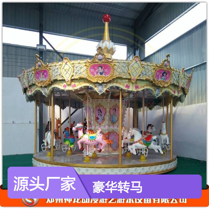 神龙游乐供应旋转木马 热门公园游乐项目 豪华转马