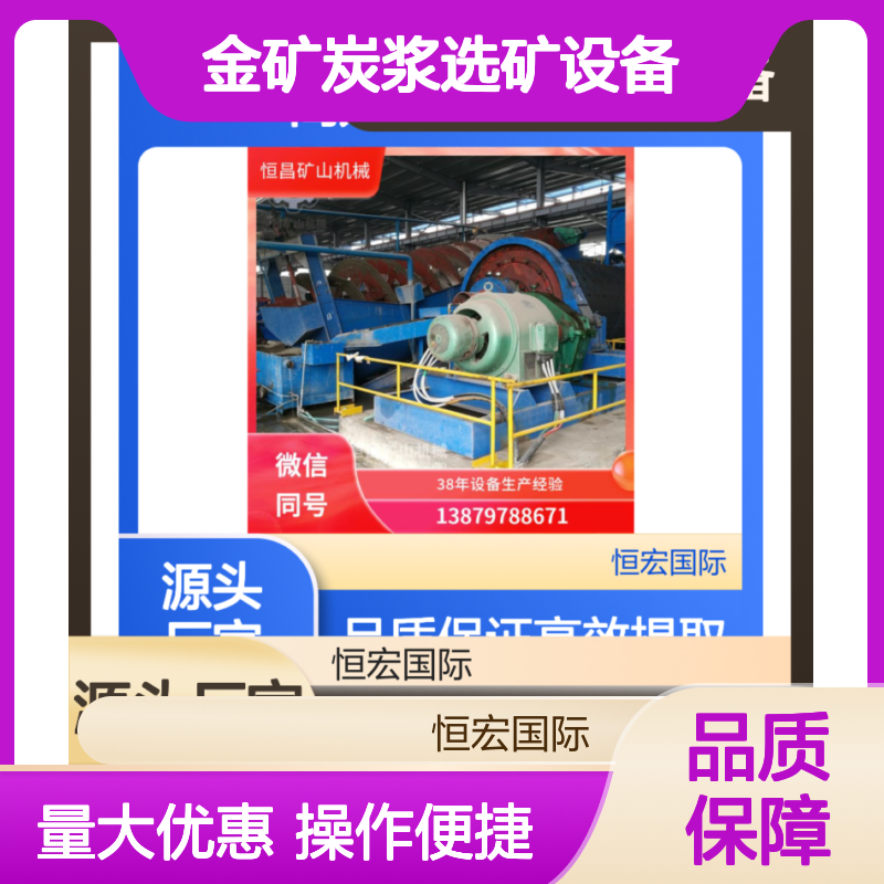 金矿炭浆选矿设备 50吨CLP型 高效提取物料精华 选矿效率提升