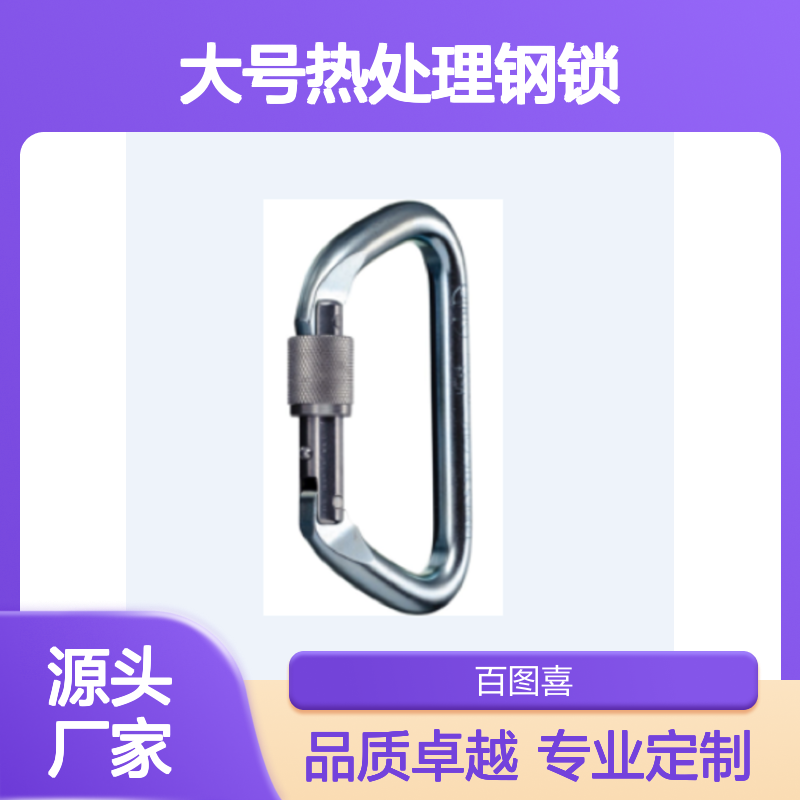 百图喜 D型大号热处理钢锁 NFPA21002 优质合金钢