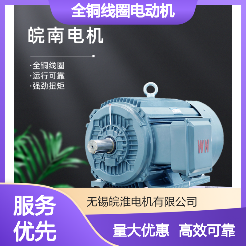 皖南电机Y2系列高压三相异步全铜线圈电动机55kw90kw厂家直供