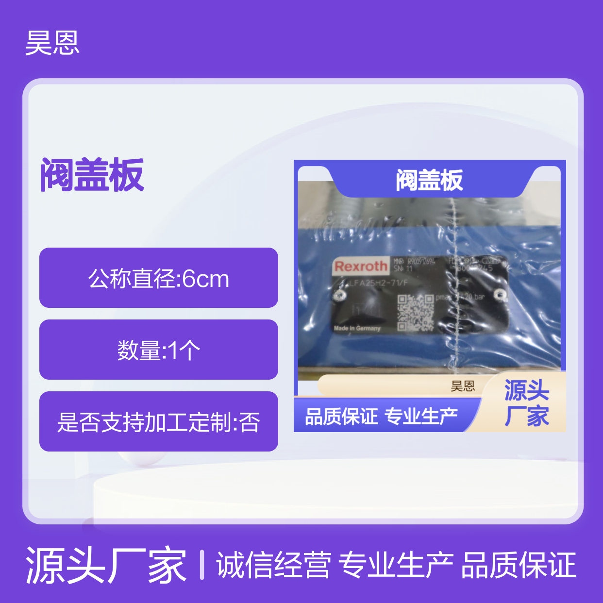 R900912694 LFA25H2-7X/F LFA25H2-72/F 力士乐REXROTH插装阀盖板